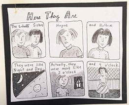 The Litoff Sisters cartoon