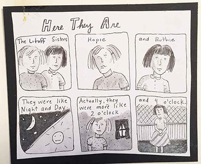 The Litoff Sisters cartoon